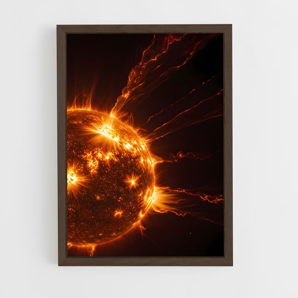 Poster Flamme Solaire – affiche Système solaire (vue 5)